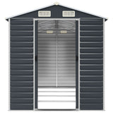 NNEVL Garden Shed Anthracite 191x385x198 cm Galvanised Steel