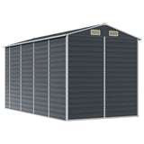 NNEVL Garden Shed Anthracite 191x385x198 cm Galvanised Steel