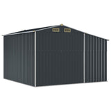 NNEVL Garden Shed Anthracite 277x279x179 cm Galvanised Steel