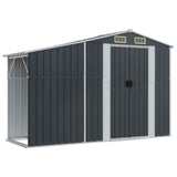 NNEVL Garden Shed Anthracite 277x279x179 cm Galvanised Steel