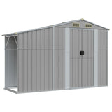 NNEVL Garden Shed Grey 277x93x179 cm Galvanised Steel