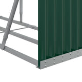 NNEVL Log Holder Green 300x45x100 cm Galvanised Steel