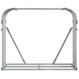 NNEVL Log Holder Light Grey 120x45x100 cm Galvanised Steel
