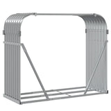 NNEVL Log Holder Light Grey 120x45x100 cm Galvanised Steel