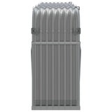 NNEVL Log Holder Light Grey 234x45x100 cm Galvanised Steel