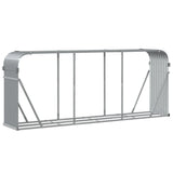 NNEVL Log Holder Light Grey 234x45x100 cm Galvanised Steel