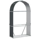NNEVL Log Holder Anthracite 120x45x210 cm Galvanised Steel