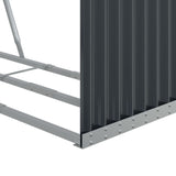 NNEVL Log Holder Anthracite 120x45x210 cm Galvanised Steel
