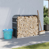 NNEVL Log Holder Anthracite 120x45x100 cm Galvanised Steel