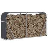 NNEVL Log Holder Anthracite 180x45x100 cm Galvanised Steel