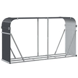 NNEVL Log Holder Anthracite 180x45x100 cm Galvanised Steel