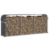 NNEVL Log Holder Anthracite 234x45x100 cm Galvanised Steel