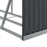 NNEVL Log Holder Anthracite 234x45x100 cm Galvanised Steel
