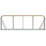 NNEVL Log Holder Light Brown 300x45x100 cm Galvanised Steel