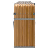 NNEVL Log Holder Light Brown 300x45x100 cm Galvanised Steel