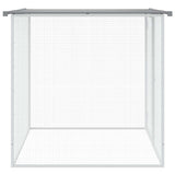 NNEVL Chicken Cage with Roof Light Grey 103x98x90 cm Galvanised Steel