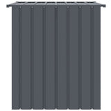 NNEVL Dog House with Roof Black 110x103x109 cm Galvanised Steel