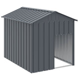 NNEVL Dog House with Roof Anthracite 117x153x123 cm Galvanised Steel