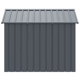 NNEVL Dog House with Roof Anthracite 117x153x123 cm Galvanised Steel