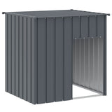 NNEVL Dog House with Roof Anthracite 110x103x109 cm Galvanised Steel