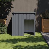 NNEVL Dog House with Roof Anthracite 110x103x109 cm Galvanised Steel