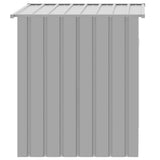 NNEVL Dog House with Roof Light Grey 110x103x109 cm Galvanised Steel