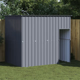 NNEVL Dog House with Roof Anthracite 214x153x181 cm Galvanised Steel
