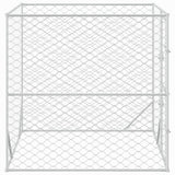 NNEVL Outdoor Dog Kennel Silver 2x2x2 m Galvanised Steel
