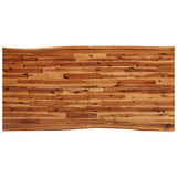 NNEVL Dining Table with Live Edge 180x90x75 cm Solid Wood Acacia