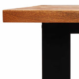 NNEVL Dining Table with Live Edge 180x90x75 cm Solid Wood Acacia