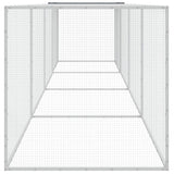 NNEVL Chicken Cage with Roof Anthracite 403x98x90 cm Galvanised Steel