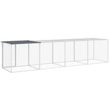 NNEVL Chicken Cage with Roof Anthracite 403x98x90 cm Galvanised Steel