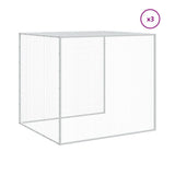 NNEVL Chicken Cage with Roof Light Grey 403x98x90 cm Galvanised Steel