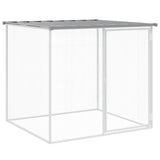 NNEVL Chicken Cage with Roof Light Grey 803x98x90 cm Galvanised Steel
