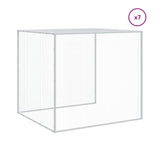 NNEVL Chicken Cage with Roof Light Grey 803x98x90 cm Galvanised Steel