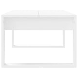 NNEVL Coffee Table White 102x50x35 cm Engineered Wood