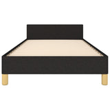 NNEVL Bed Frame Black 106x203 cm King Single Size Fabric