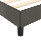 NNEVL Bed Frame without Mattress Dark Grey King Single Size Velvet