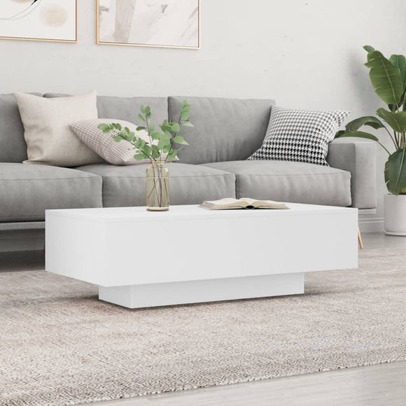 NNEVL Coffee Table White 100x49.5x31 cm Engineered Wood
