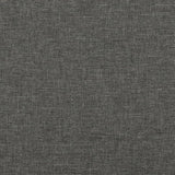 NNEVL Box Spring Bed with Mattress Dark Grey 100x200 cm Fabric