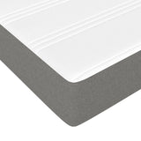 NNEVL Box Spring Bed with Mattress Dark Grey 100x200 cm Fabric