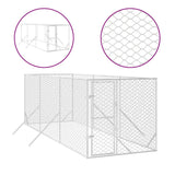 NNEVL Outdoor Dog Kennel Silver 2x6x2 m Galvanised Steel