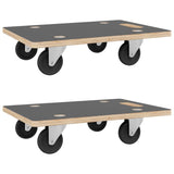 NNEVL Transport Trolleys 2 pcs Rectangular 80x55x11.5 cm 250 kg