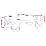 NNEVL Dolly Trolleys 2 pcs Round Ø38x11.5 cm