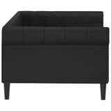 NNEVL Day Bed without Mattress Black 90x190 cm Faux Leather