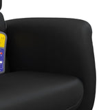 NNEVL Massage Recliner Chair with Footstool Black Faux Leather