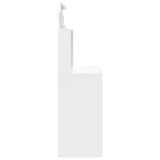 NNEVL Dressing Table with LED Lights White 96x40x142 cm