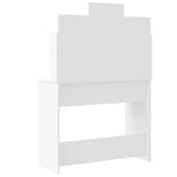 NNEVL Dressing Table with LED Lights White 96x40x142 cm