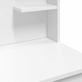 NNEVL Dressing Table with LED Lights White 96x40x142 cm