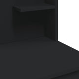 NNEVL Dressing Table with LED Lights Black 96x40x142 cm